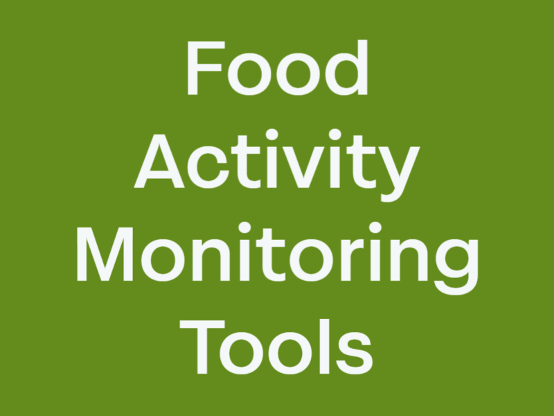 Food activity monitoring tools